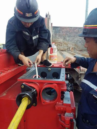 洗選煤運營公司安裝第一項目部“熱火朝天”忙施工