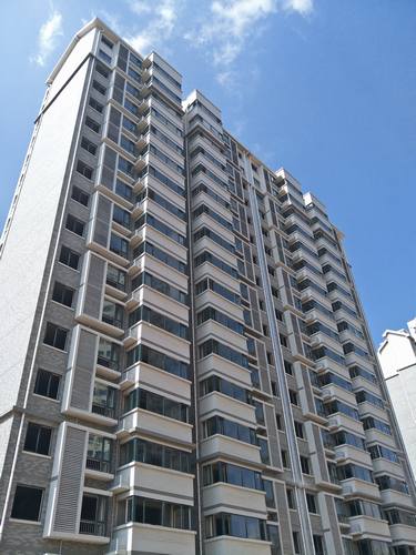 銅煤一號住宅小區(qū)牡丹園1#、2#、3#樓順利交工