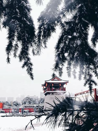 古城初雪，夢回大唐