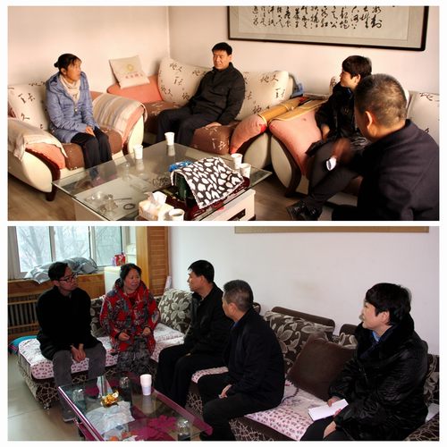 建設集團聯(lián)合黨委副書記、紀委書記、工會主席侯本英為銅煤公司困難職工送來冬日溫暖