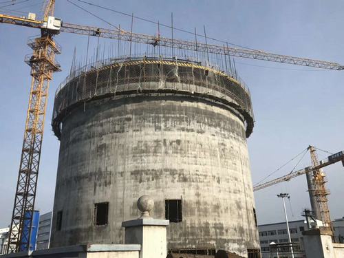 陜煤建設韓城分公司紅柳林產(chǎn)品倉工程有了“新高度”