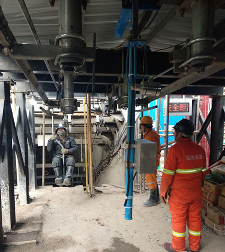 陜煤建設(shè)機電安裝公司施工的冶坪煤礦架空乘人裝置試運行正常