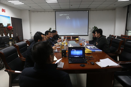 西安灃東國際車城發(fā)展有限公司副總經(jīng)理馬向南一行深入陜煤建設(shè)天工公司考察交流