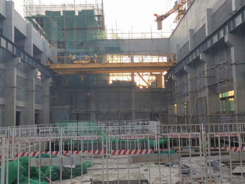 陜煤建設銅川分公司榆林垃圾焚燒發(fā)電汽機間鋼吊車梁軌道工程順利交安