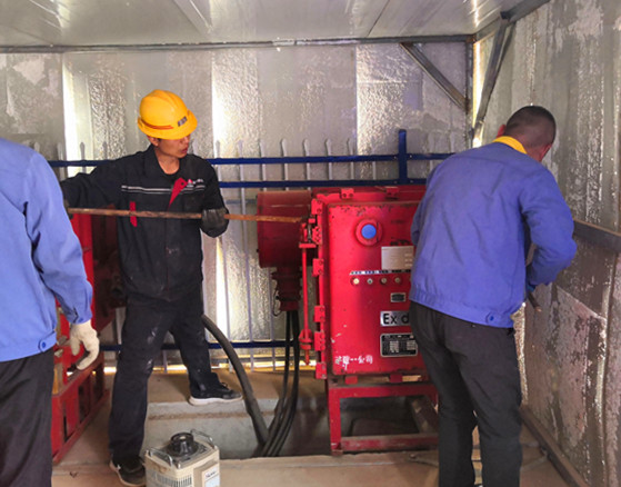 陜煤建設(shè)礦建三公司崔木項(xiàng)目部進(jìn)行春季電氣預(yù)防性試驗(yàn)