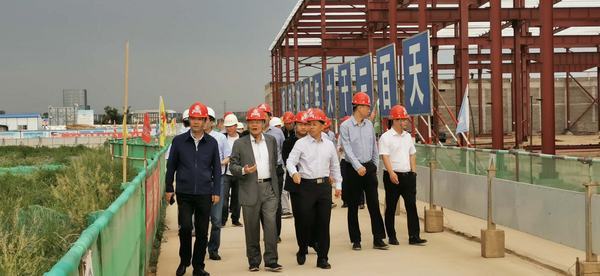 開沃新能源汽車集團(tuán)董事長黃宏生、渭南市副市長楊武民一行現(xiàn)場推進(jìn)渭南南京金龍項目建設(shè)