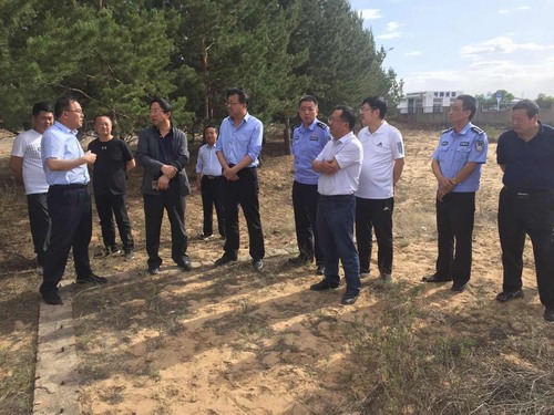 榆林市交通運(yùn)輸局局長安欣一行蒞臨路橋分公司靖神鐵路項目開展征遷調(diào)研工作