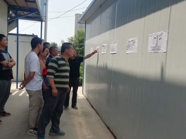 陜煤建設(shè)渭南分公司土建五部漫畫說廉潔 敲響警示鐘