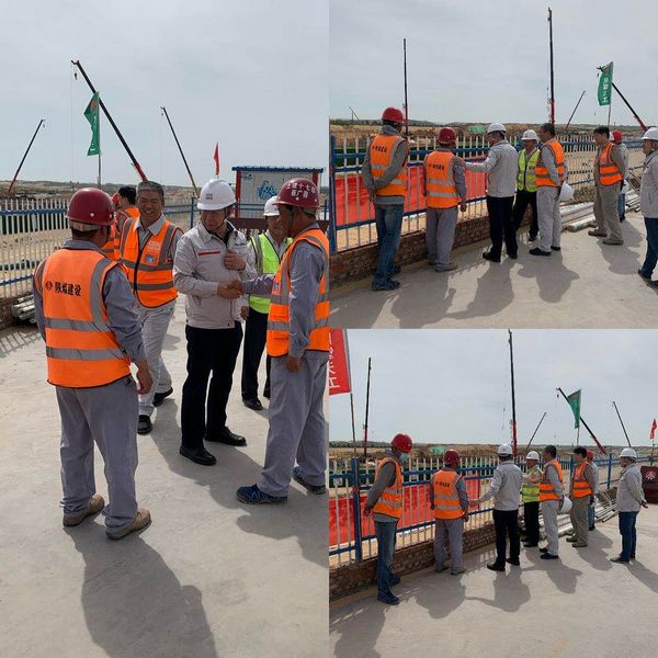 西北電力設(shè)計院有限公司董事長、黨委書記胡明深入陜煤建設(shè)天工公司施工現(xiàn)場慰問指導工作