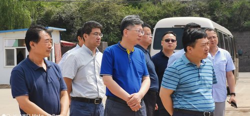 湖北省能源局副局長揭建平蒞臨路橋分公司黃陵店頭電廠項(xiàng)目施工現(xiàn)場