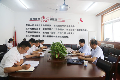 司正林蒞臨指導機電安裝公司《經(jīng)營能力是建筑國企的關鍵》 學習研討會