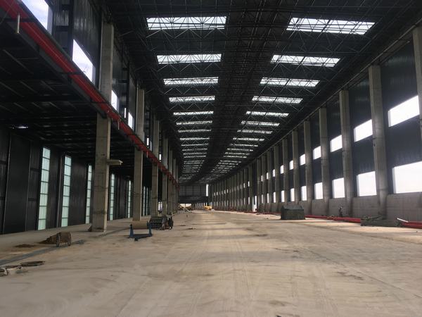 陜煤建設(shè)韓城分公司郭家灣集運(yùn)站儲(chǔ)煤棚工程1#、2#儲(chǔ)煤棚主體結(jié)構(gòu)工程順利完工