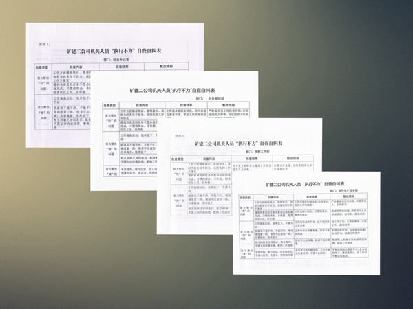 陜煤建設(shè)礦建二公司機關(guān)作風整治如火如荼