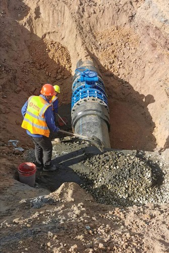 陜煤建設(shè)路橋分公司小保當(dāng)一、二號礦井復(fù)用水輸水管道（一期）工程順利完工