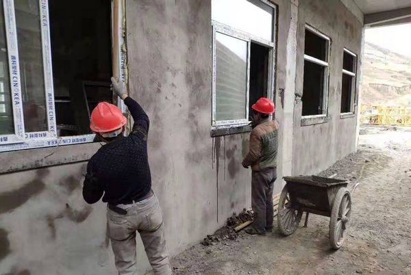 陜煤建設(shè)天工公司安裝三部不負春光忙施工