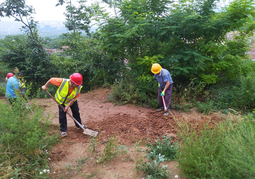 青年突擊勇?lián)?，助民防洪顯形象