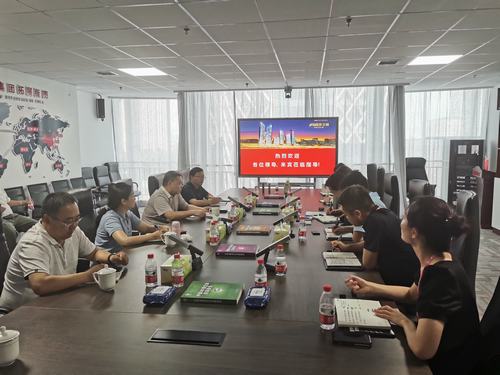 寧興剛一行到正威國際集團寶雞公司交流座談