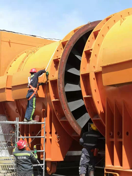 陜煤建設(shè)機(jī)電安裝公司順利更換紅柳林礦2#風(fēng)井1#主通風(fēng)機(jī)電機(jī)工程