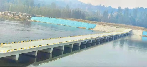 陜煤建設(shè)路橋分公司山東省沂源縣沂河(第一污水處理廠至下龍巷段)治理工程主體順利完工