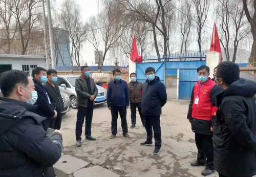 彬州市委常委、統(tǒng)戰(zhàn)部部長(zhǎng)郭嘉楠一行蒞臨陜煤建設(shè)路橋分公司彬長(zhǎng)項(xiàng)目部檢查指導(dǎo)疫情防控工作