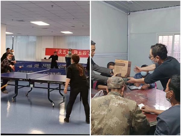 陜煤建設(shè)天工公司土建二部開展“慶五一，迎五四”乒乓球比賽主題黨日活動