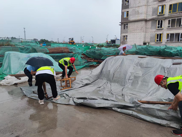 陜煤建設咸陽分公司第一項目部聞“風雨”而動