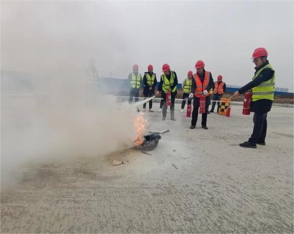 防患于未“燃”，陜煤建設(shè)路橋分公司基層項目開展冬季消防培訓(xùn)演練活動