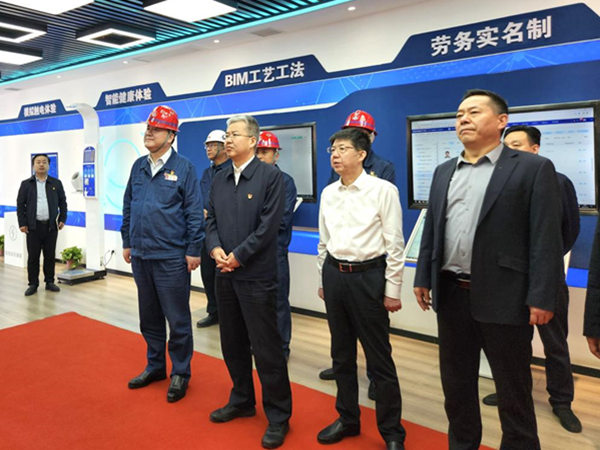 渭南市委副書記、市長陳曉勇視察龍鋼機(jī)械化綜合一次料場項(xiàng)目建設(shè)情況
