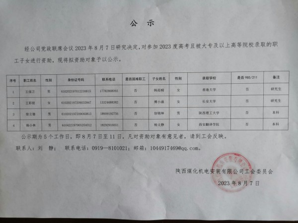 您有一筆助學(xué)金，請(qǐng)查收！