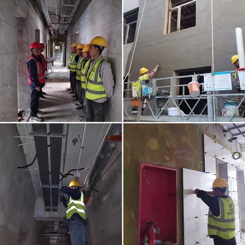 陜煤建設(shè)榆林市第二醫(yī)院科研辦公樓裝修維修工程:堅(jiān)守崗位不松懈 履職盡責(zé)保生產(chǎn)